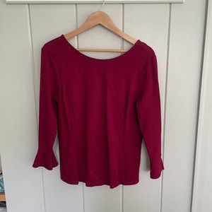 Talbots M Red top